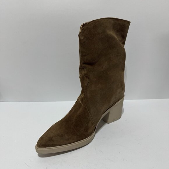 Aquatalia Womens Waterproof Boots Brown Suede Size 10.5 M - Picture 2 of 5